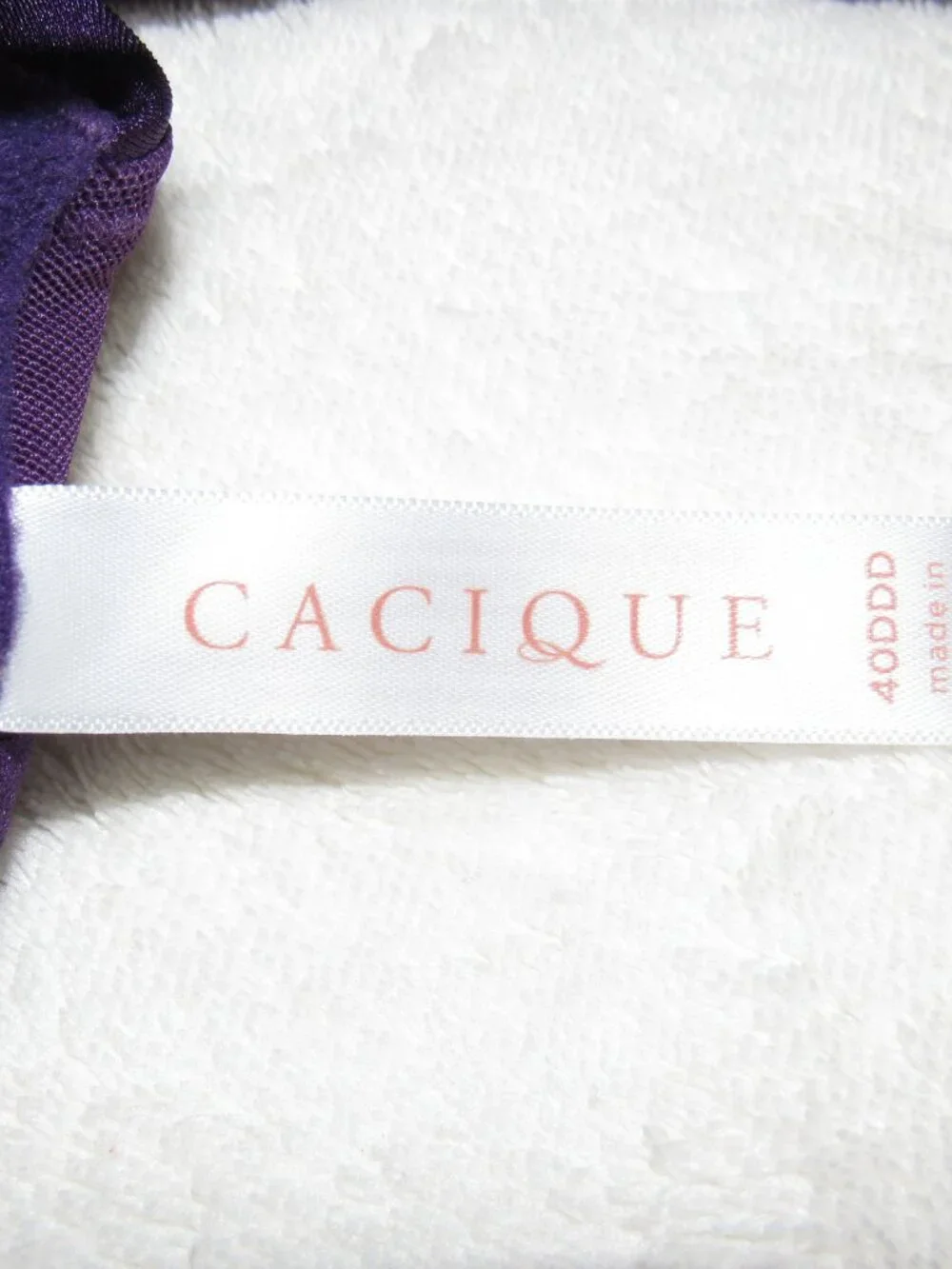 Cacique Purple Lightly Lined Full Coverage Bra 40DDD